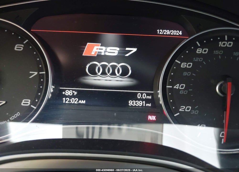 2015 AUDI RS 7 4.0T PRESTIGE VIN: WUAW2AFC7FN900260
