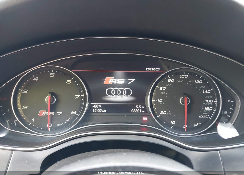 2015 AUDI RS 7 4.0T PRESTIGE VIN: WUAW2AFC7FN900260