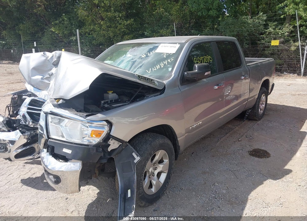 2019 RAM 1500 BIG HORN/LONE STAR 4X4 6'4 BOX VIN: 1C6SRFMTXKN578495
