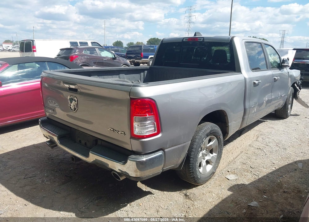 2019 RAM 1500 BIG HORN/LONE STAR 4X4 6'4 BOX VIN: 1C6SRFMTXKN578495