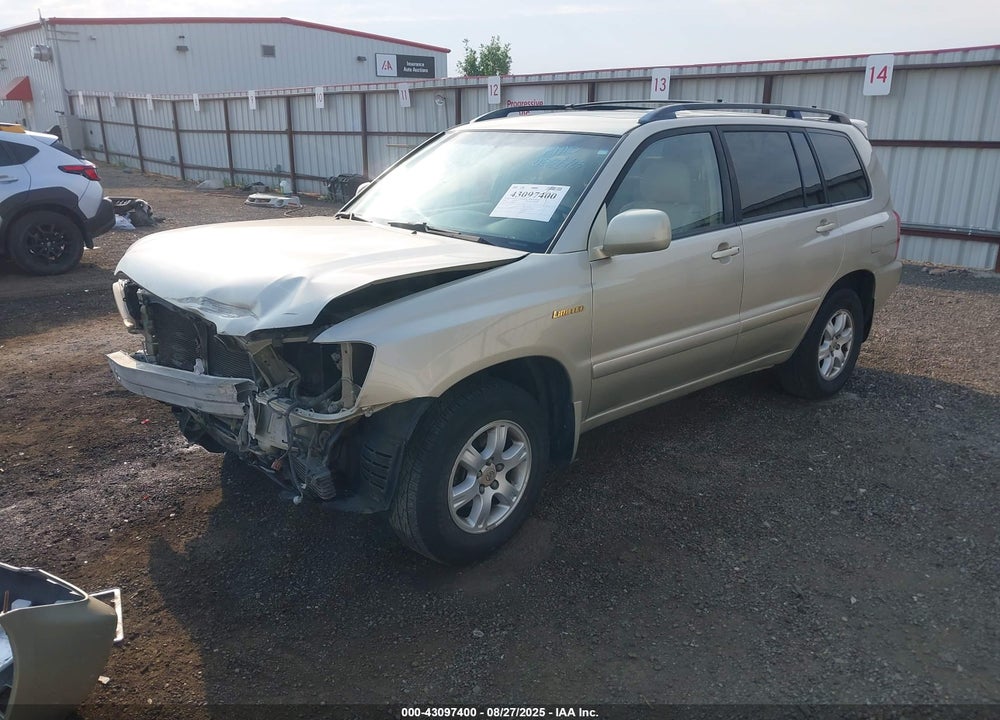 2002 TOYOTA HIGHLANDER LIMITED V6 VIN: JTEHF21A820095121