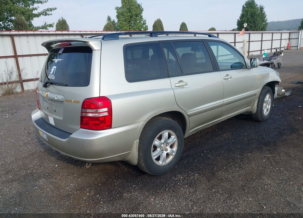 2002 TOYOTA HIGHLANDER LIMITED V6 VIN: JTEHF21A820095121