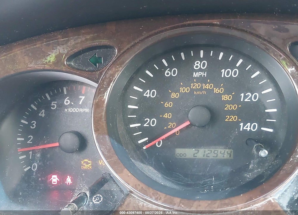 2002 TOYOTA HIGHLANDER LIMITED V6 VIN: JTEHF21A820095121