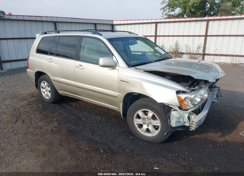 2002 TOYOTA HIGHLANDER LIMITED V6 VIN: JTEHF21A820095121