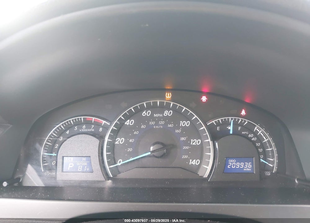 2012 TOYOTA CAMRY VIN: 4T4BF1FK6CR242800