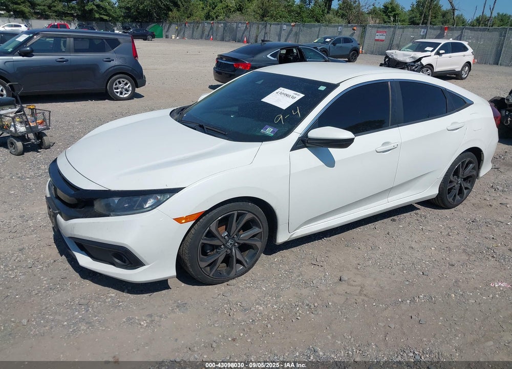 2019 HONDA CIVIC SPORT VIN: 2HGFC2F8XKH598365