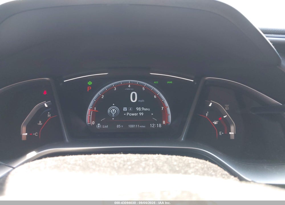 2019 HONDA CIVIC SPORT VIN: 2HGFC2F8XKH598365