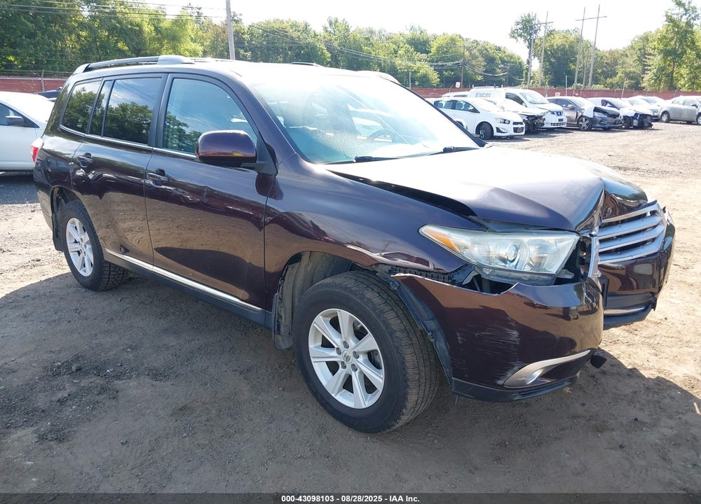 2013 TOYOTA HIGHLANDER VIN: 5TDBK3EH6DS207644