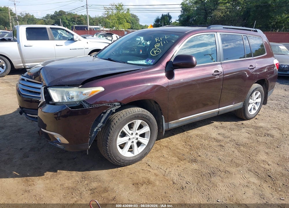 2013 TOYOTA HIGHLANDER VIN: 5TDBK3EH6DS207644