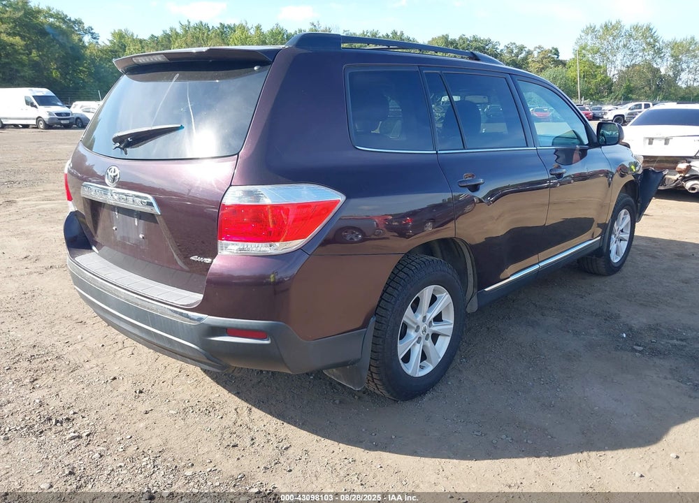 2013 TOYOTA HIGHLANDER VIN: 5TDBK3EH6DS207644