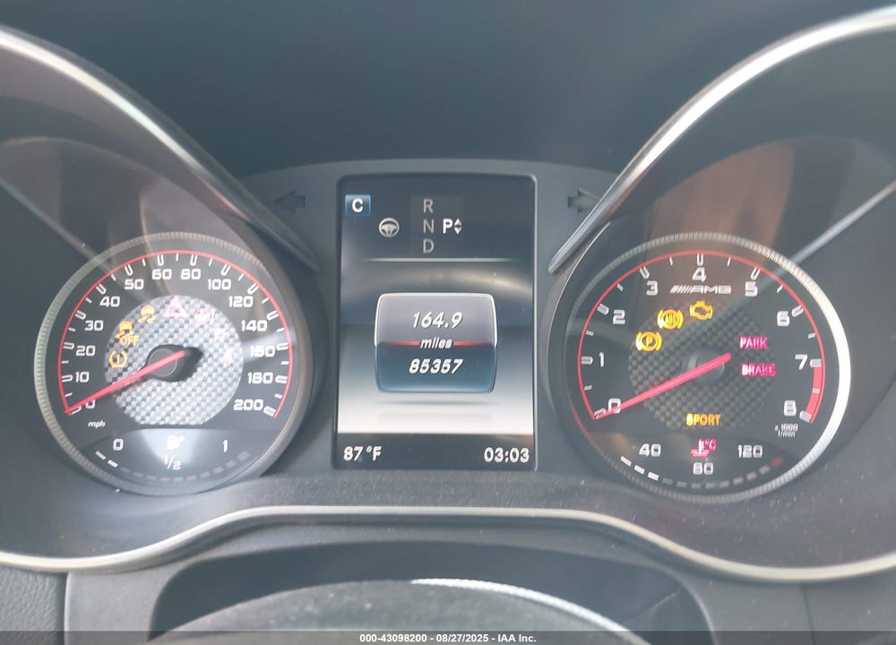 2016 MERCEDES-BENZ C CLASS VIN: 55SWF8HB9GU126915