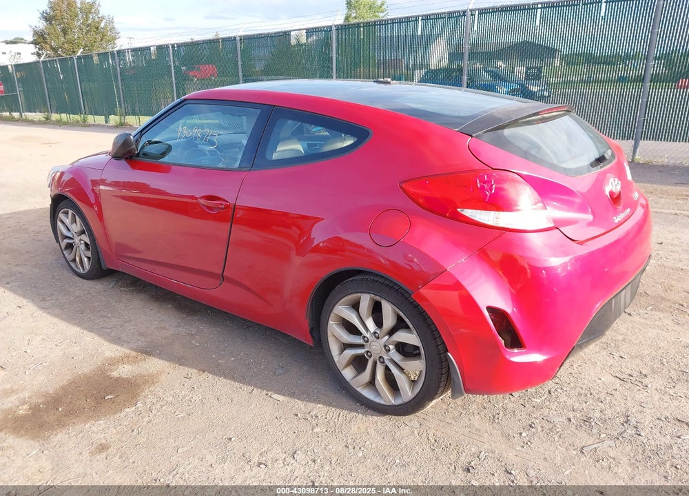 2012 HYUNDAI VELOSTER BASE W/GRAY VIN: KMHTC6AD6CU081703