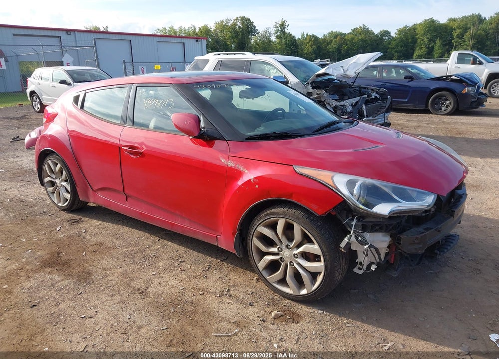 2012 HYUNDAI VELOSTER BASE W/GRAY VIN: KMHTC6AD6CU081703