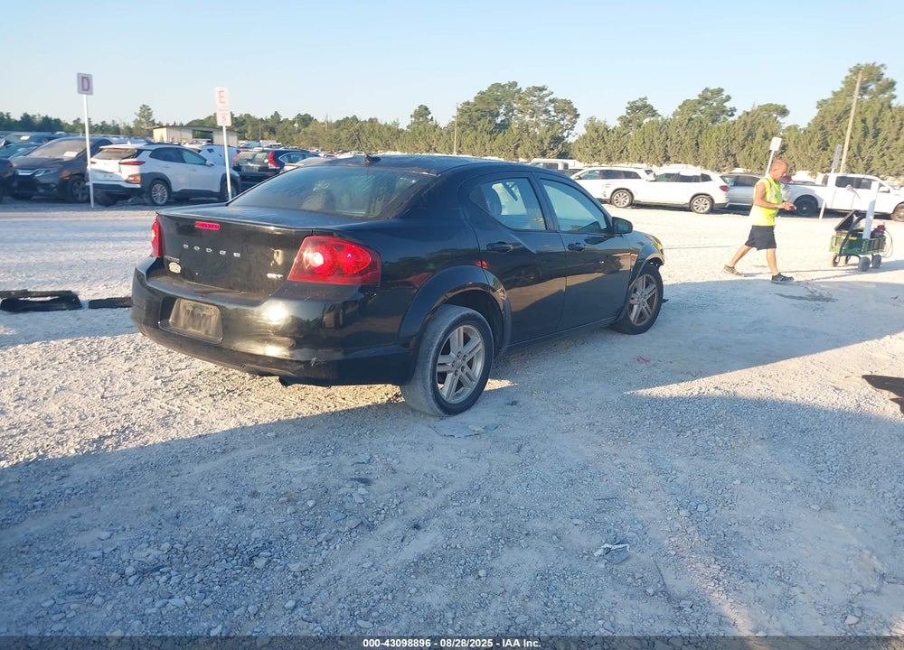 2012 DODGE AVENGER SXT VIN: 1C3CDZCB4CN195101