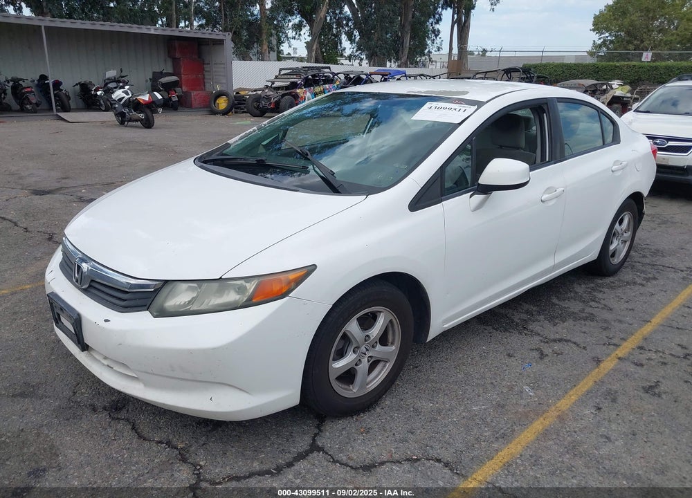 2012 HONDA CIVIC VIN: 19XFB5F58CE001493