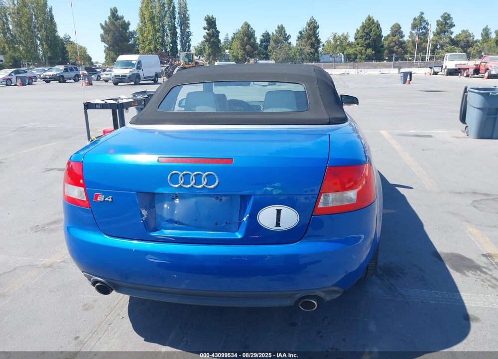 2005 AUDI S4 VIN: WUARL48H65K901923