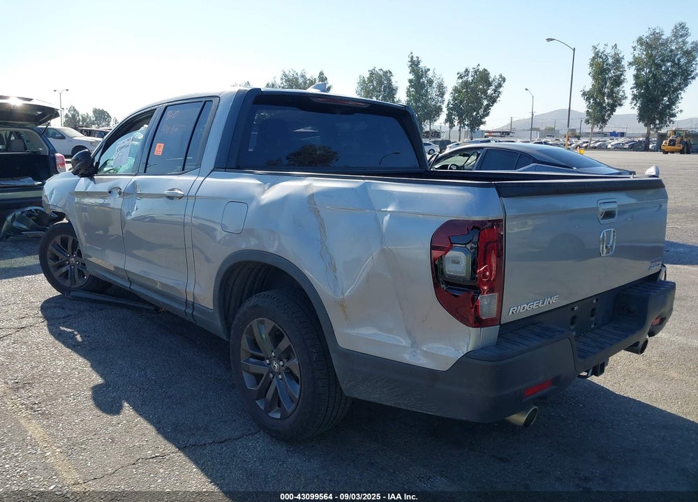 2022 HONDA RIDGELINE VIN: 5FPYK3F16NB000566