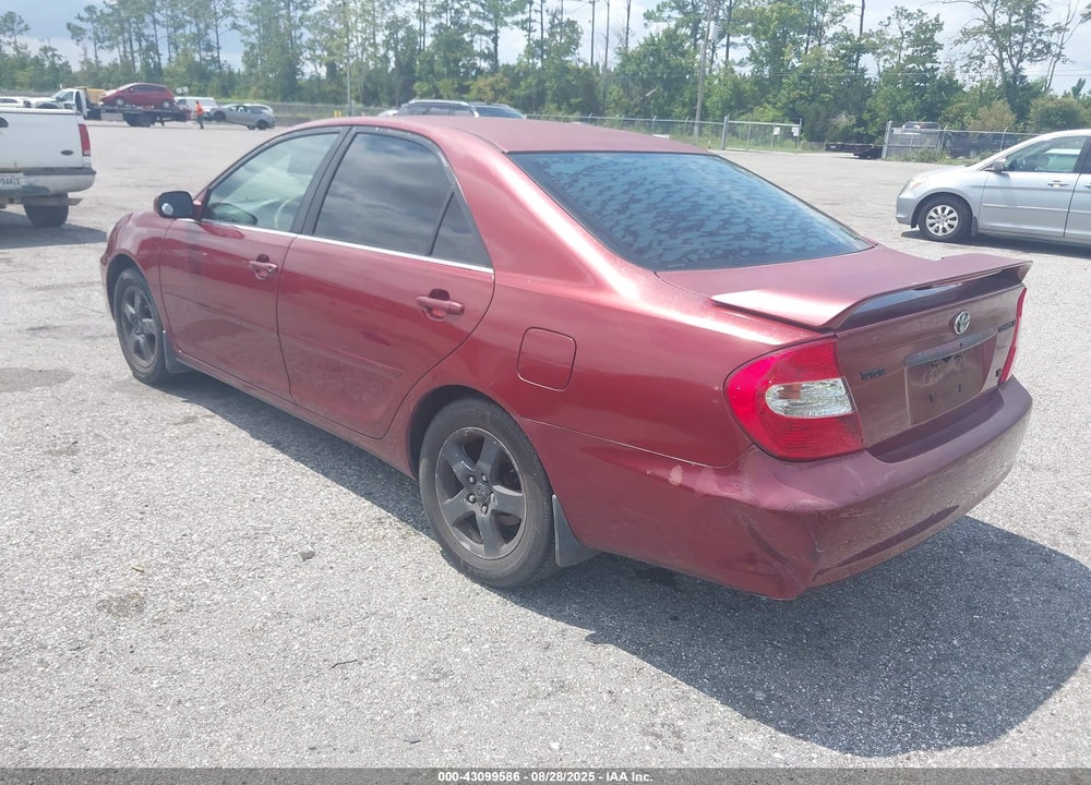 2002 TOYOTA CAMRY SE V6 VIN: JTDBF32K020055218