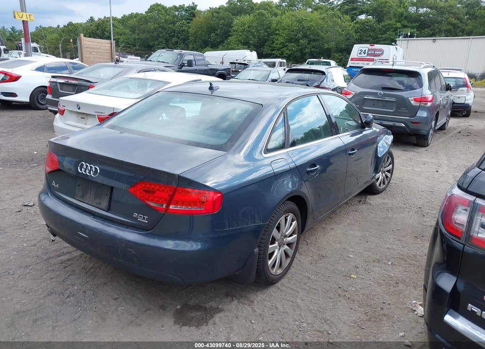 2010 AUDI A4 VIN: WAUHFAFLXAN017320