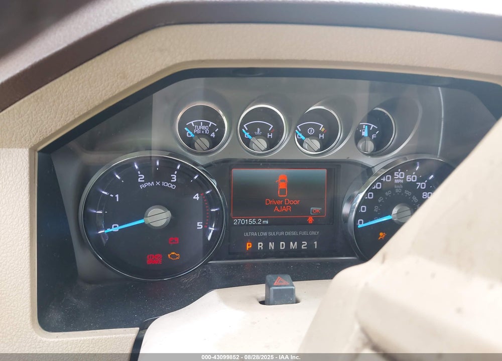 2011 FORD F-250 VIN: 1FT7W2BT7BEC57078