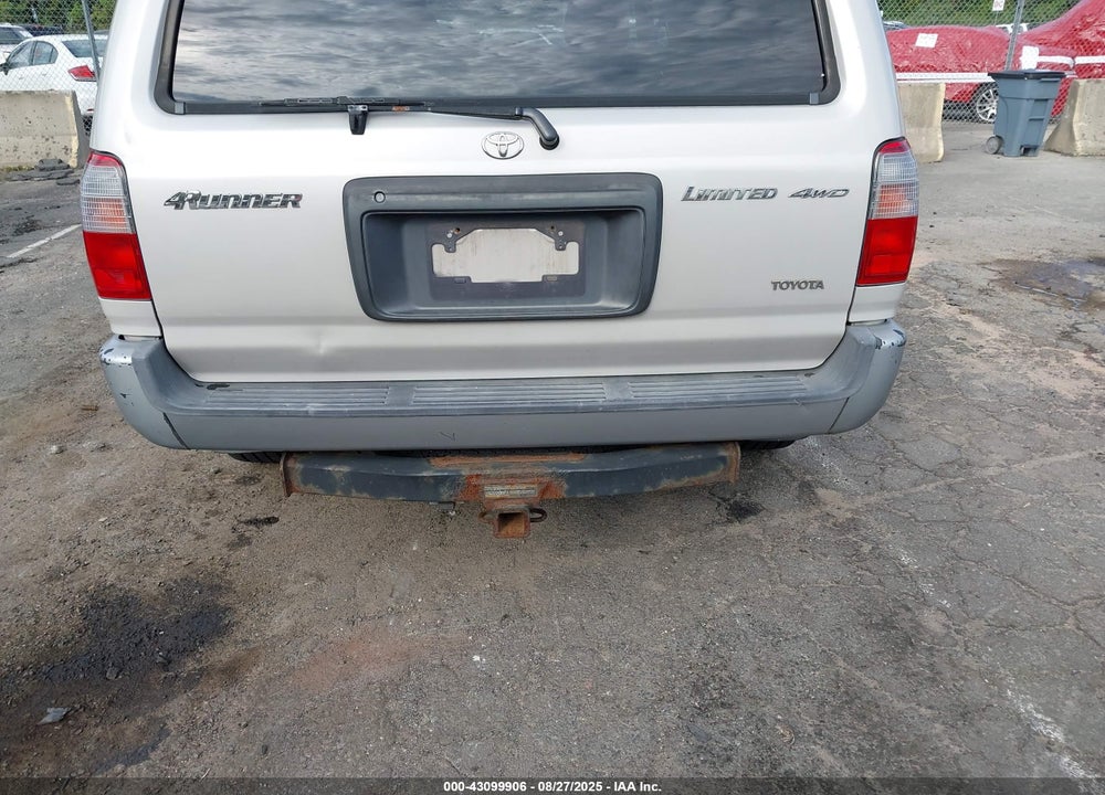 2000 TOYOTA 4RUNNER LIMITED V6 VIN: JT3HN87R9Y0276507