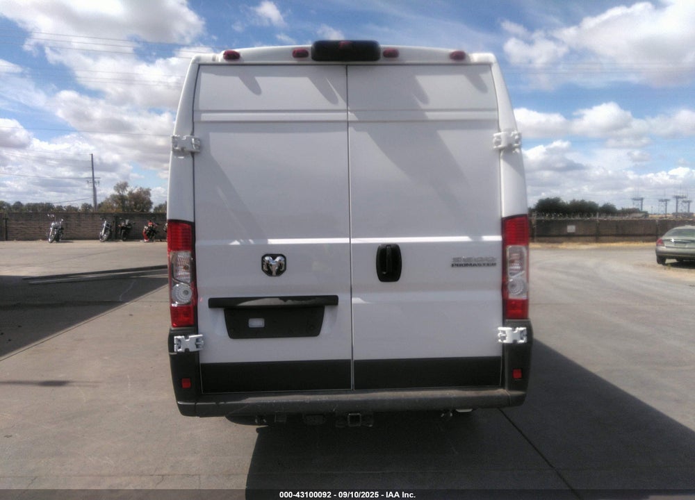 2024 RAM PROMASTER 3500 CARGO VAN TRADESMAN HIGH ROOF 159 WB EXT W/PASS SEAT VIN: 3C6MRVJG9RE130788