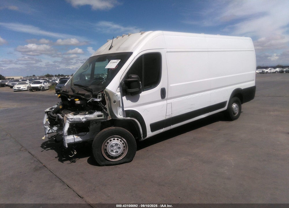 2024 RAM PROMASTER 3500 CARGO VAN TRADESMAN HIGH ROOF 159 WB EXT W/PASS SEAT VIN: 3C6MRVJG9RE130788