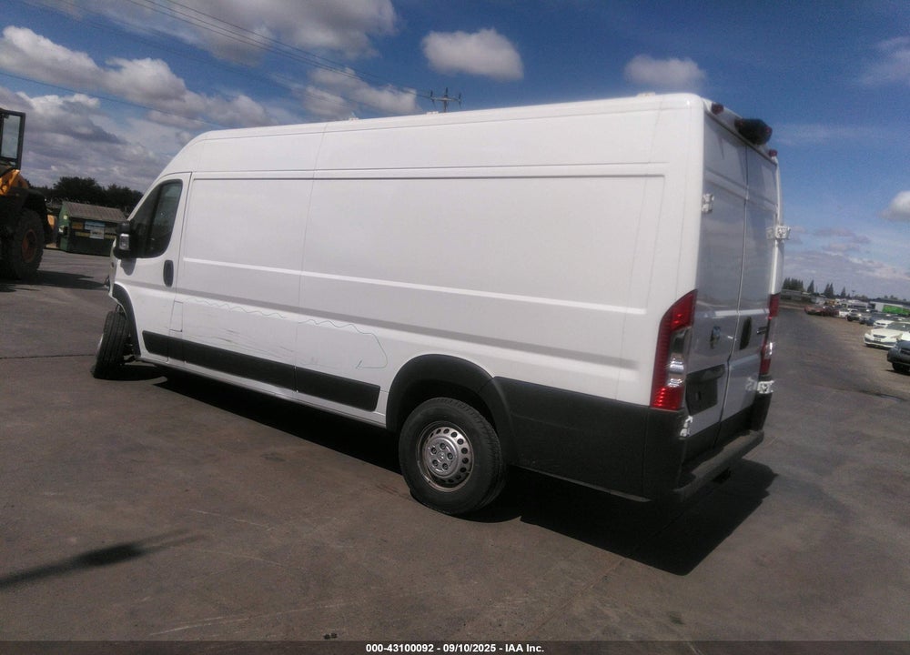 2024 RAM PROMASTER 3500 CARGO VAN TRADESMAN HIGH ROOF 159 WB EXT W/PASS SEAT VIN: 3C6MRVJG9RE130788