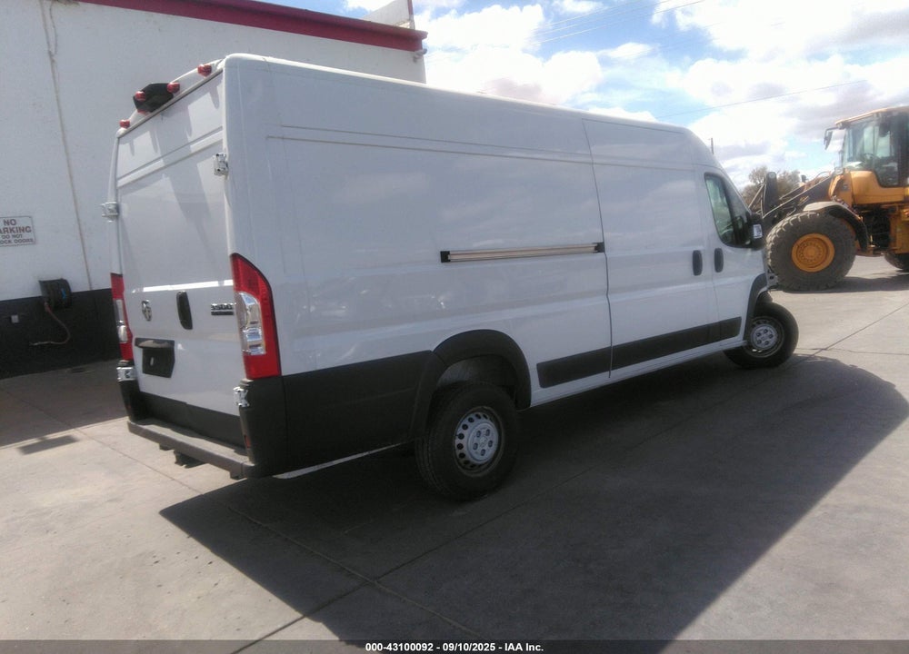 2024 RAM PROMASTER 3500 CARGO VAN TRADESMAN HIGH ROOF 159 WB EXT W/PASS SEAT VIN: 3C6MRVJG9RE130788