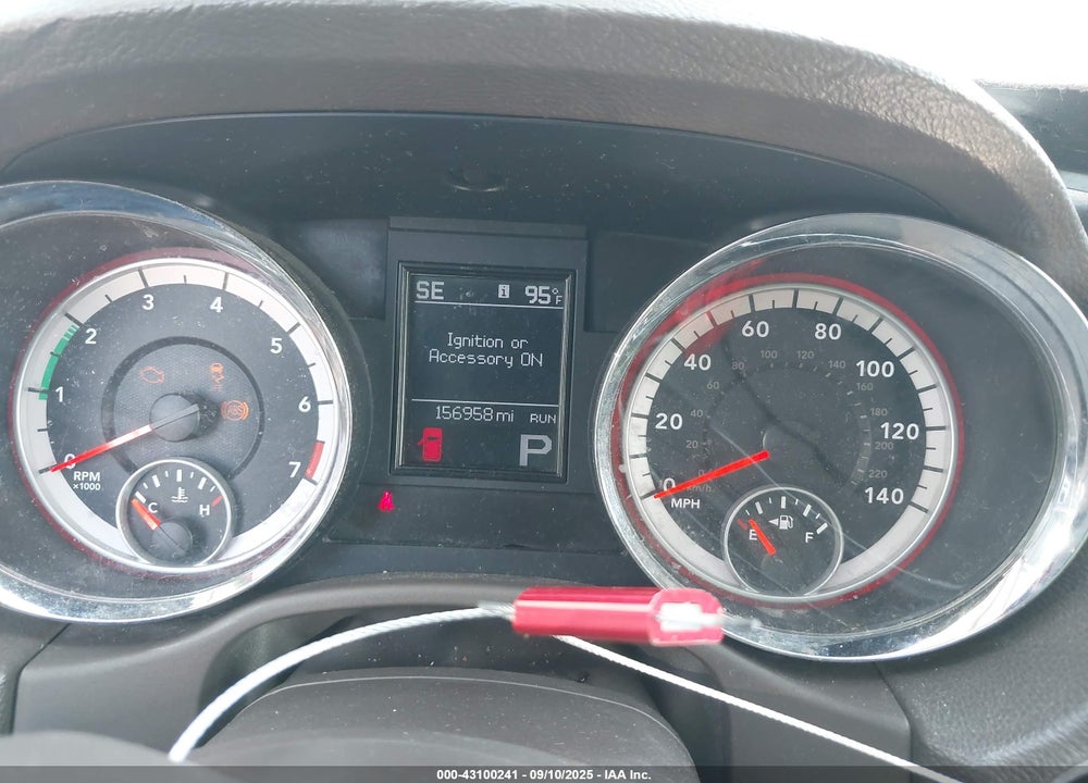 2011 DODGE DURANGO CREW VIN: 1D4RD4GG2BC708342