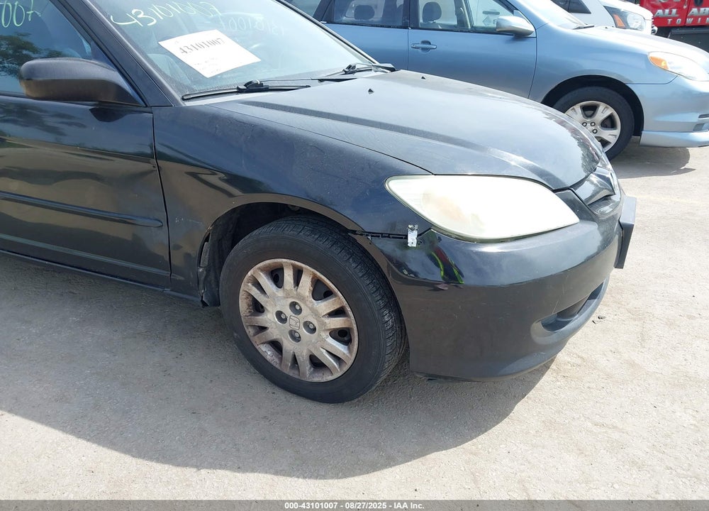 2005 HONDA CIVIC LX VIN: 2HGES16635H627104