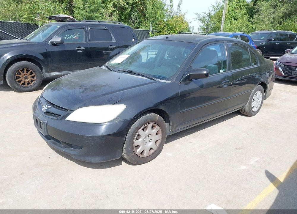 2005 HONDA CIVIC LX VIN: 2HGES16635H627104