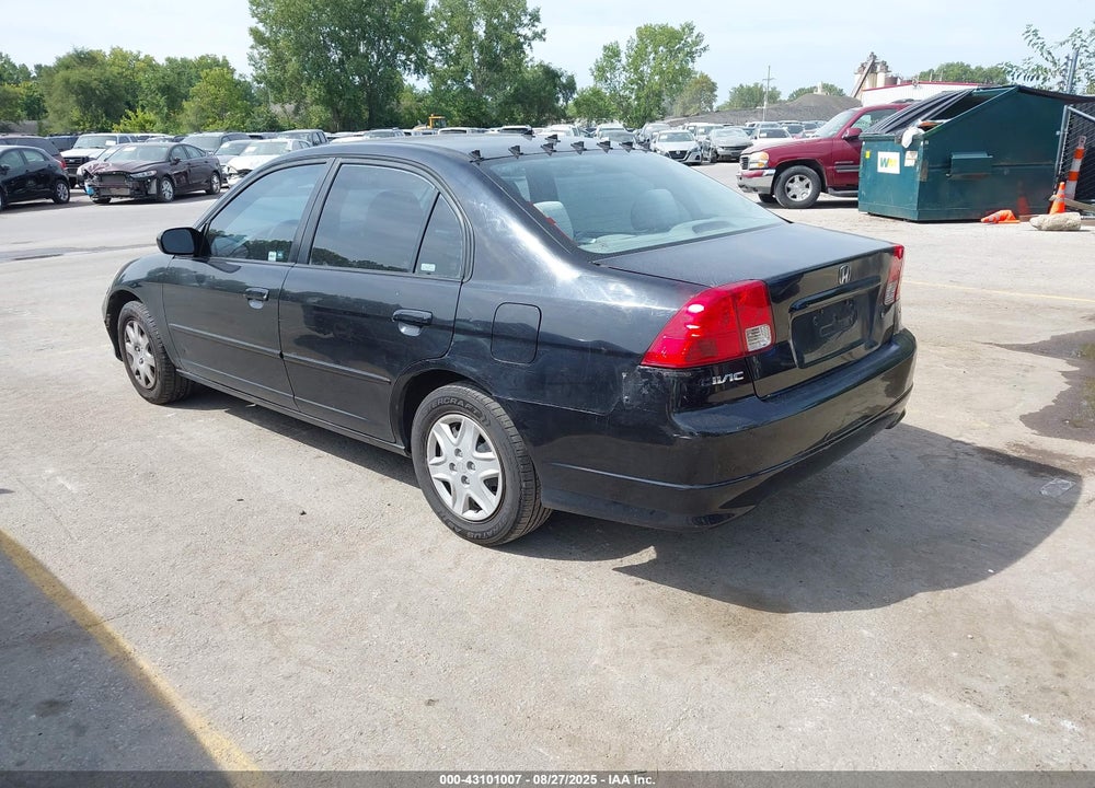 2005 HONDA CIVIC LX VIN: 2HGES16635H627104