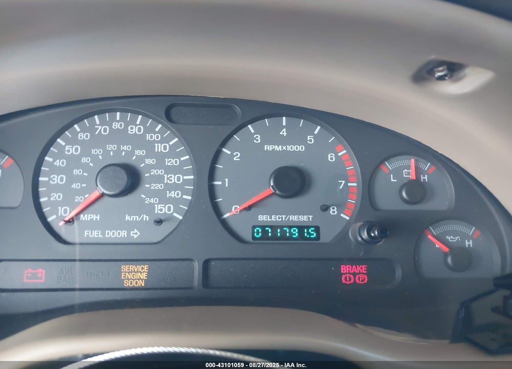 2000 FORD MUSTANG GT VIN: 1FAFP45X0YF268144