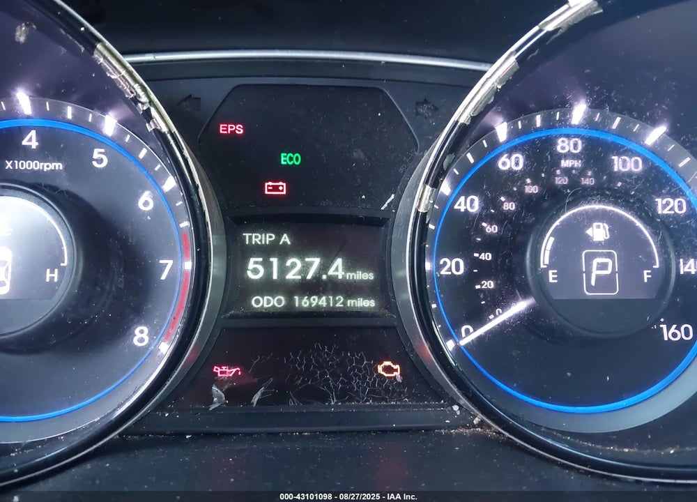2013 HYUNDAI SONATA GLS VIN: 5NPEB4AC4DH657781
