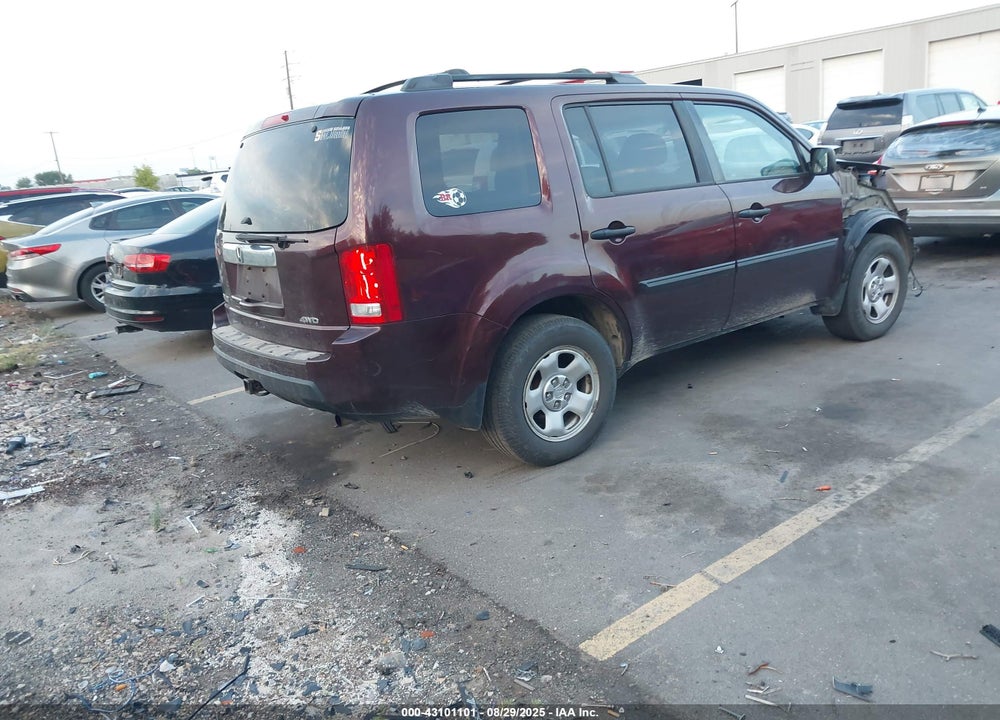 2011 HONDA PILOT VIN: 5FNYF4H20BB031249