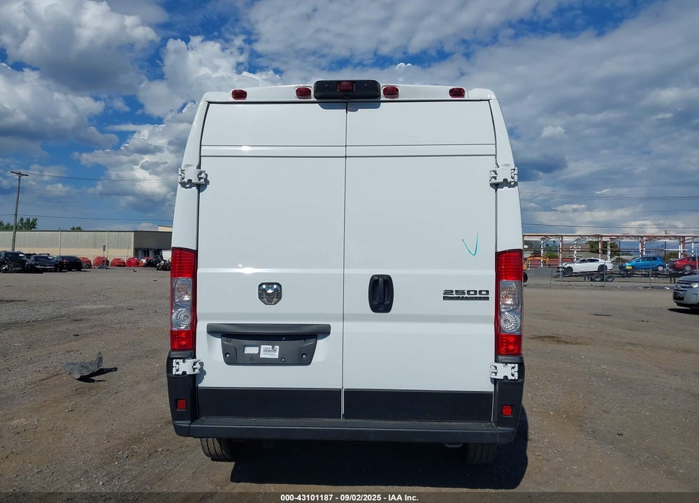 2024 RAM PROMASTER 2500 TRADESMAN HIGH ROOF 159 WB W/PASS SEAT VIN: 3C6LRVDG3RE121267