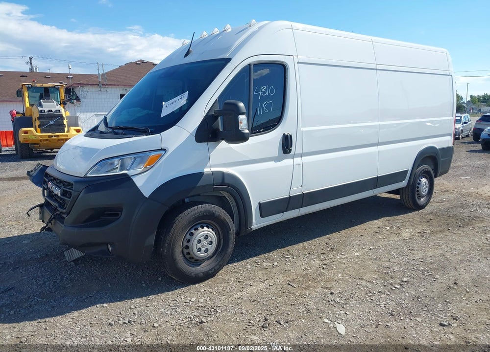 2024 RAM PROMASTER 2500 TRADESMAN HIGH ROOF 159 WB W/PASS SEAT VIN: 3C6LRVDG3RE121267