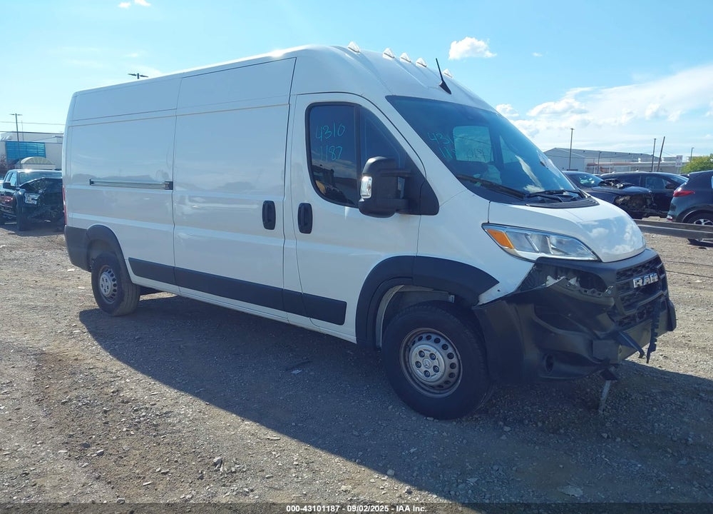 2024 RAM PROMASTER 2500 TRADESMAN HIGH ROOF 159 WB W/PASS SEAT VIN: 3C6LRVDG3RE121267