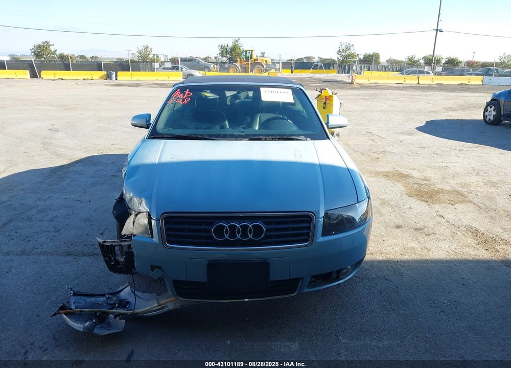 2003 AUDI A4 3.0 VIN: WAUAT48H93K008892