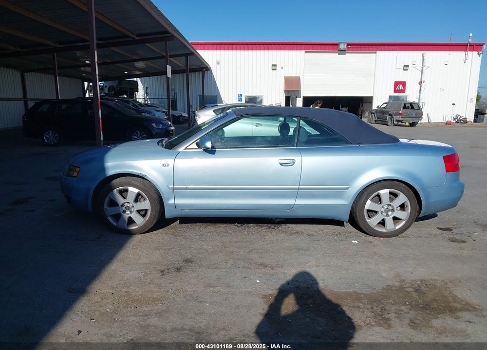 2003 AUDI A4 3.0 VIN: WAUAT48H93K008892