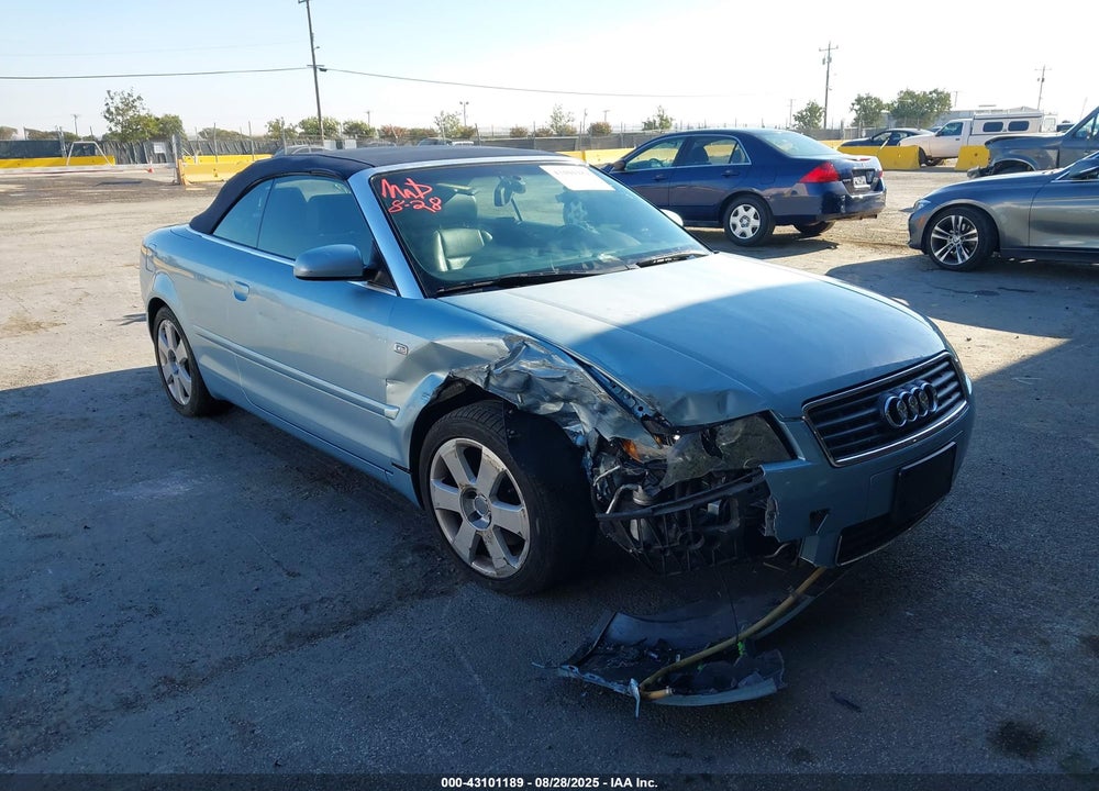 2003 AUDI A4 3.0 VIN: WAUAT48H93K008892