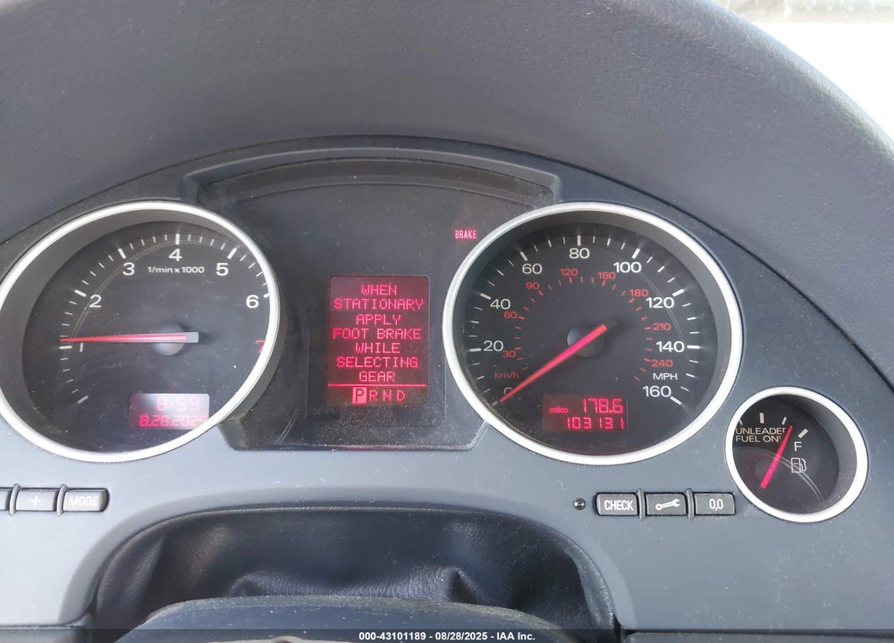2003 AUDI A4 3.0 VIN: WAUAT48H93K008892