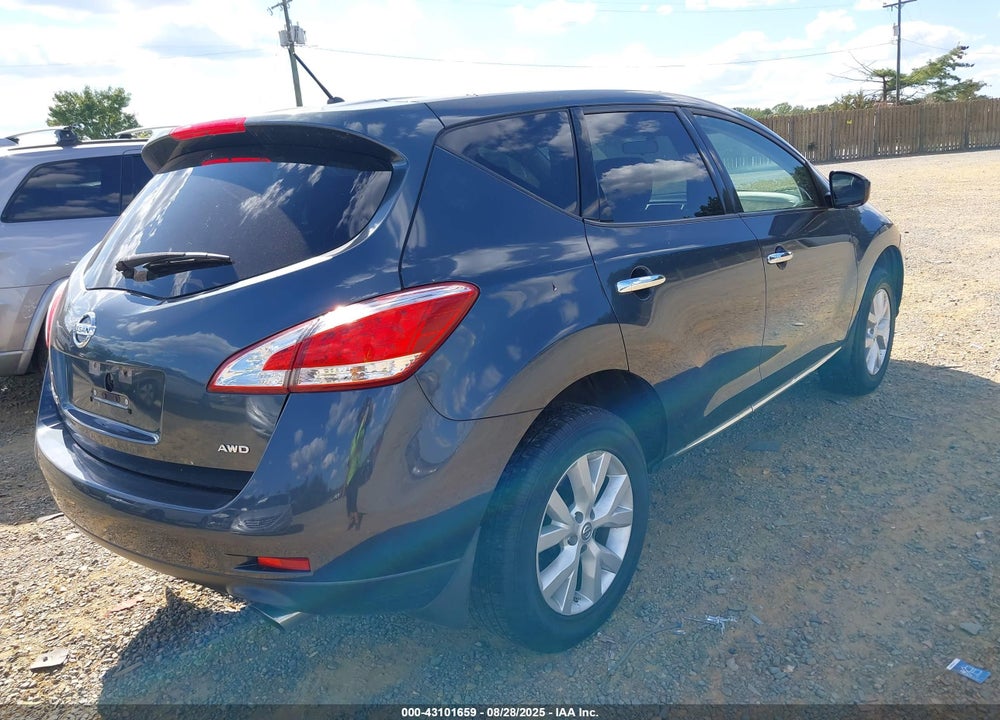 2013 NISSAN MURANO S VIN: JN8AZ1MW4DW305135