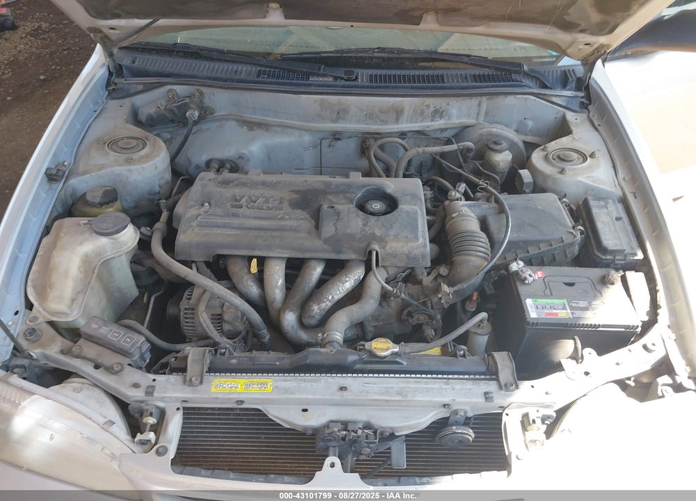 2000 TOYOTA COROLLA VE VIN: 2T1BR12EXYC327570