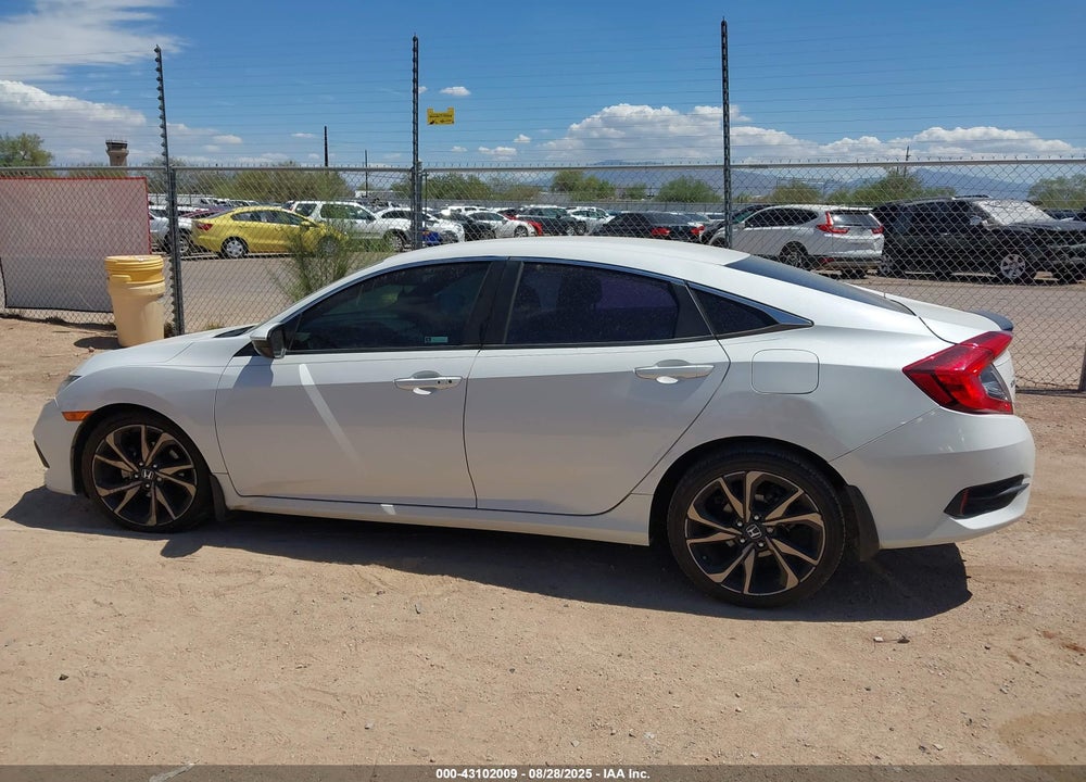 2019 HONDA CIVIC VIN: 2HGFC2F86KH587587