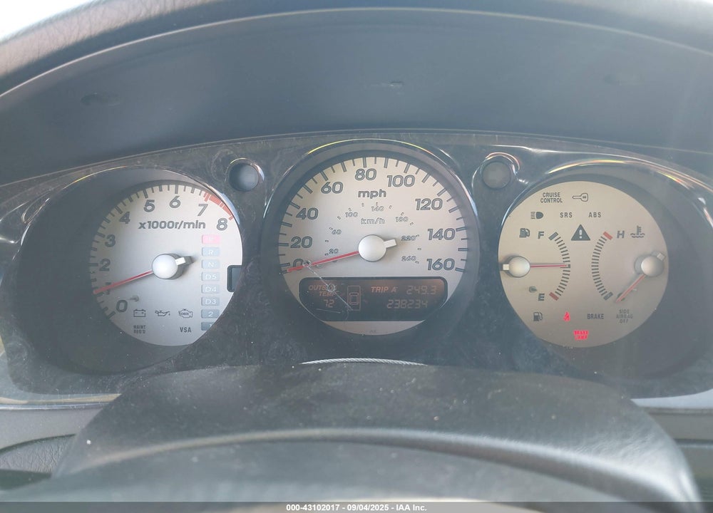 2002 ACURA TL 3.2 TYPE S VIN: 19UUA56822A000279