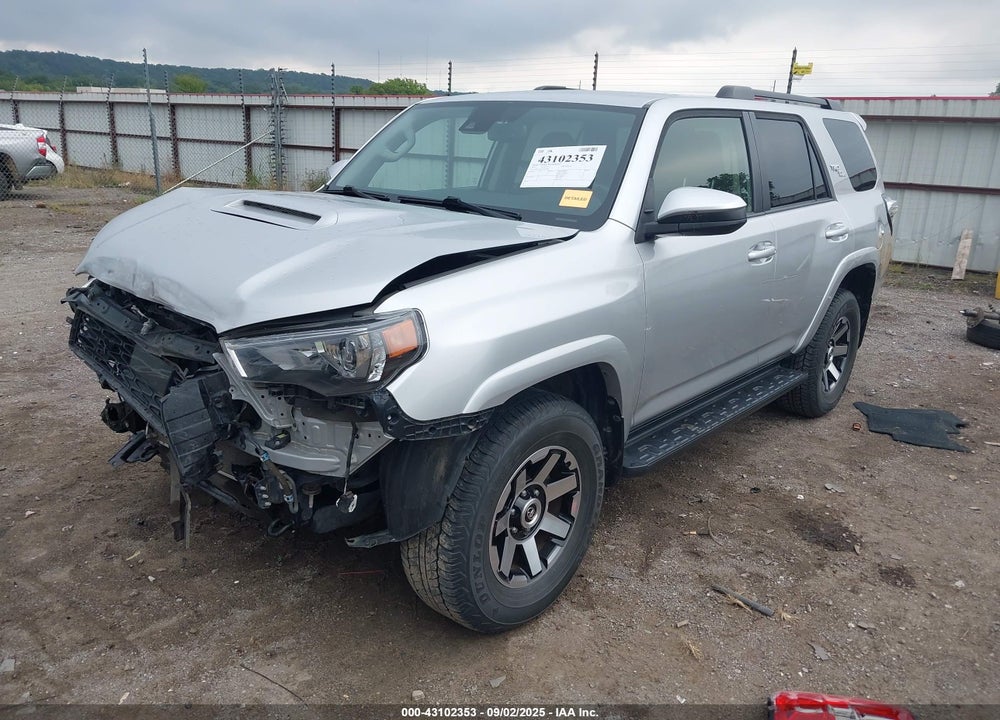 2021 TOYOTA 4RUNNER TRD OFF ROAD VIN: JTEPU5JR9M5933588