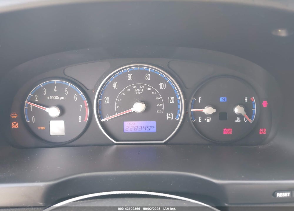 2007 HYUNDAI SANTA FE GLS VIN: 5NMSG13D97H076500