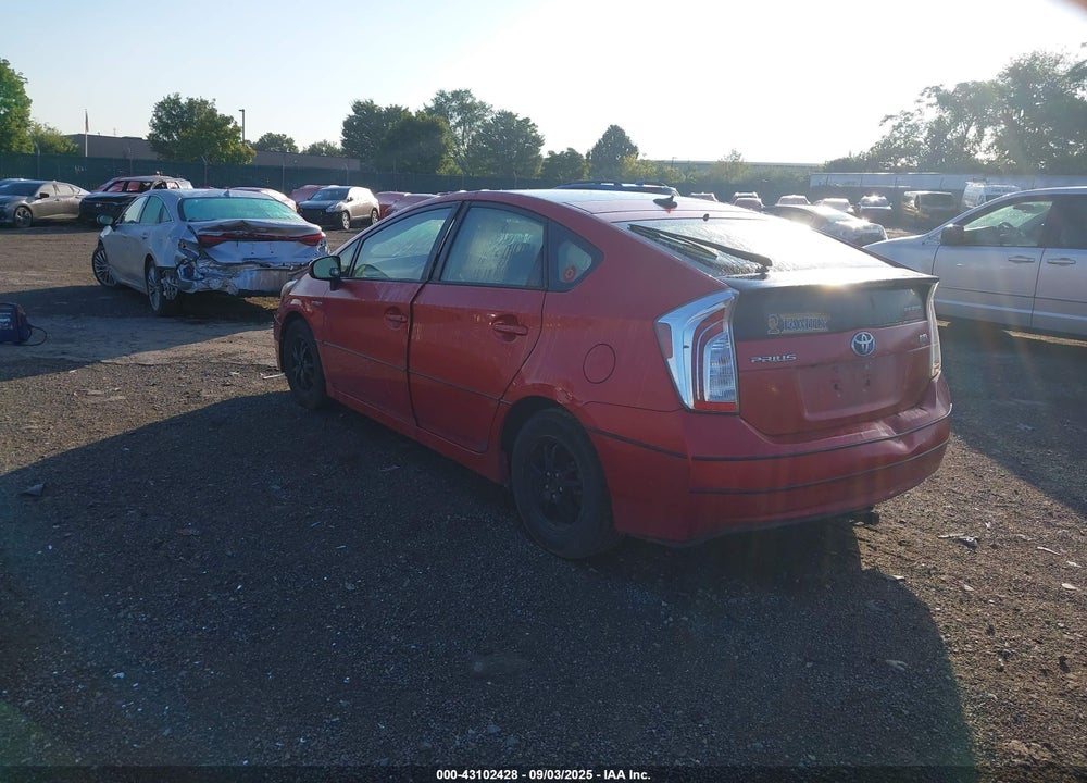 2012 TOYOTA PRIUS THREE VIN: JTDKN3DU7C1482604